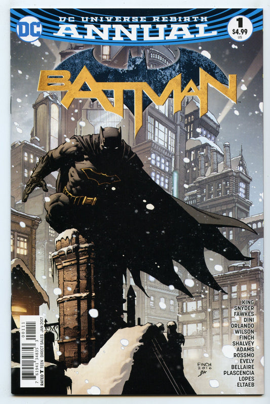 Batman V3 Annual 1 (Jan 2017) NM- (9.2)