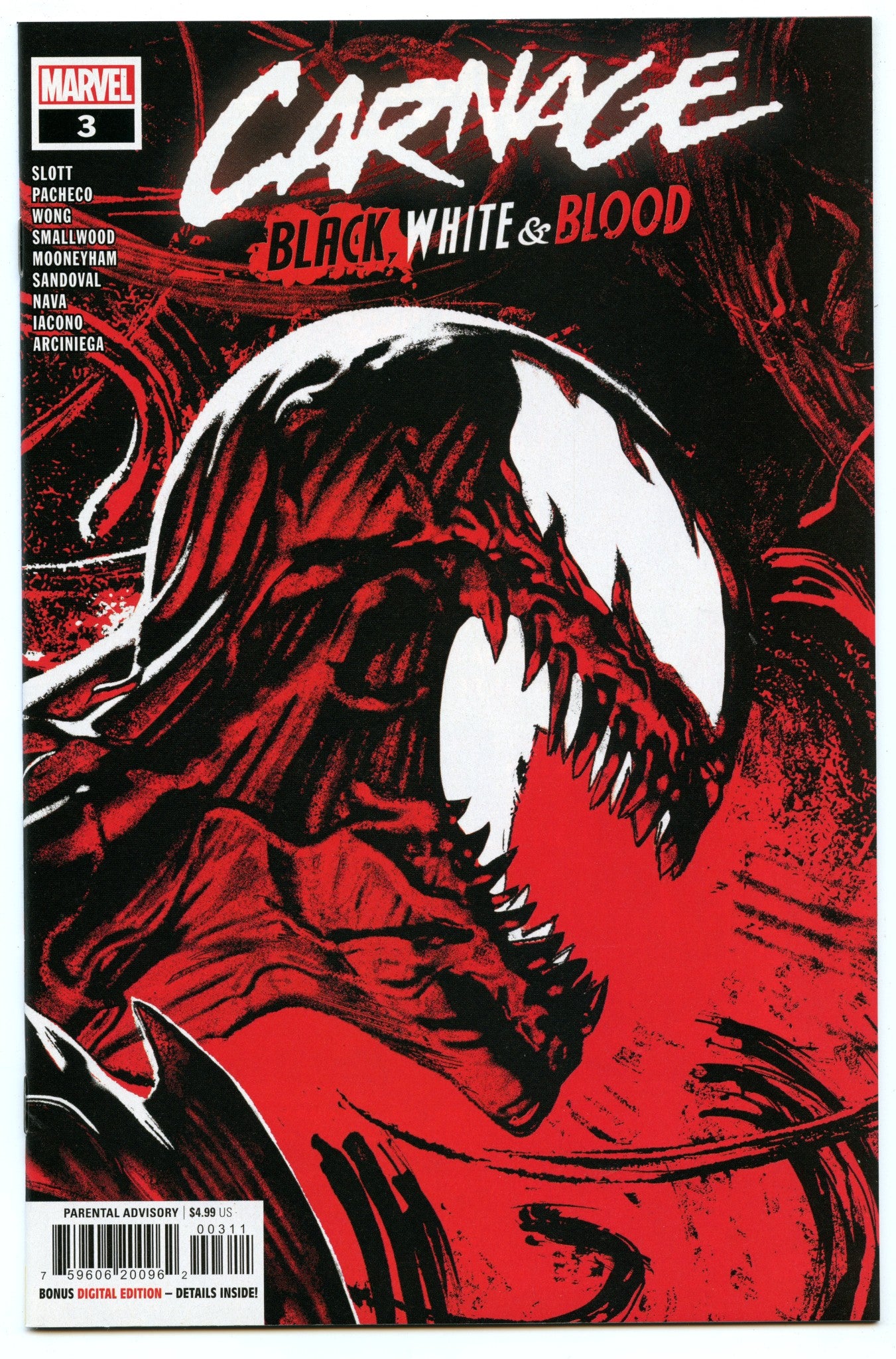 Carnage: Black, White & Blood 3 (Jul 2021) NM- (9.2)