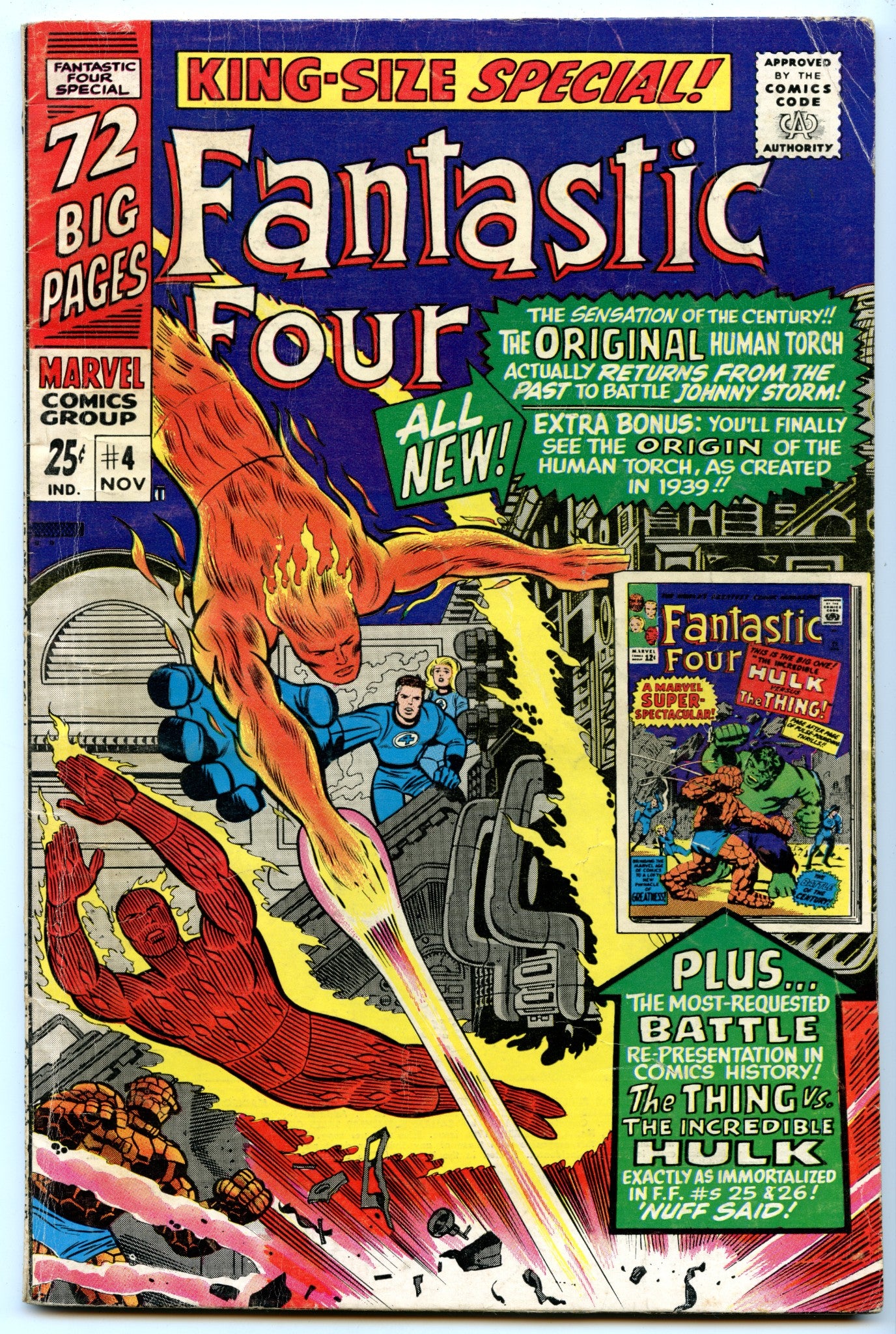 Fantastic Four King-Size Special 4 (Nov 1966) VG (4.0)