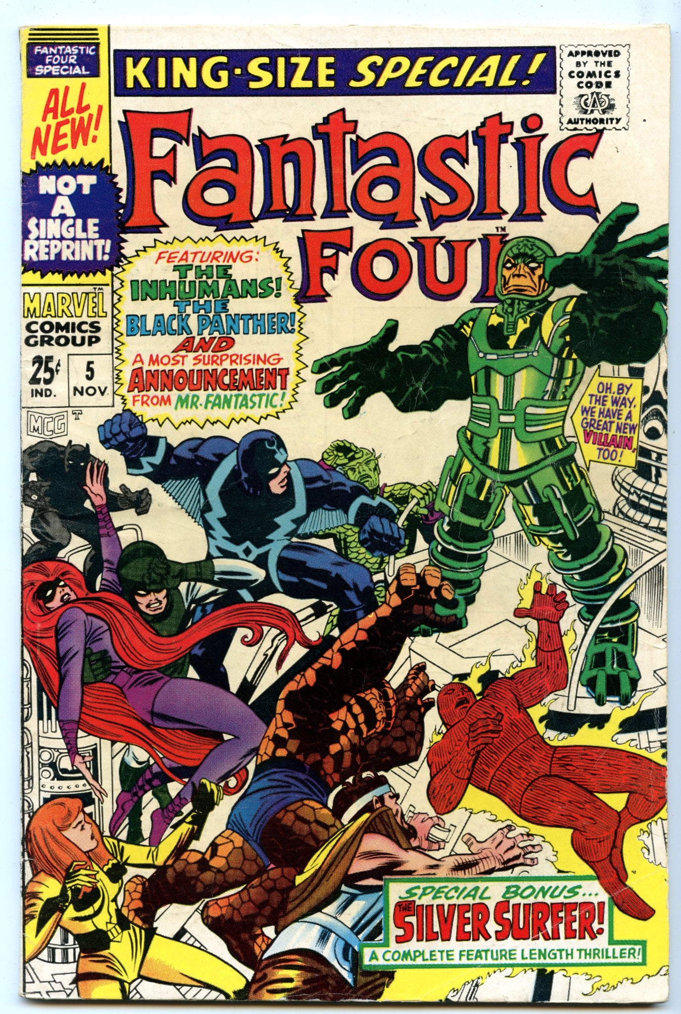 Fantastic Four King-Size Special 5 (Nov 1967) VG+ (4.5) - 1st app. Psycho Man