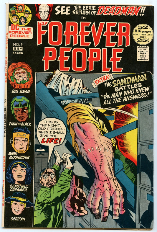 Forever People 9 (Jul 1972) VF 8.0)