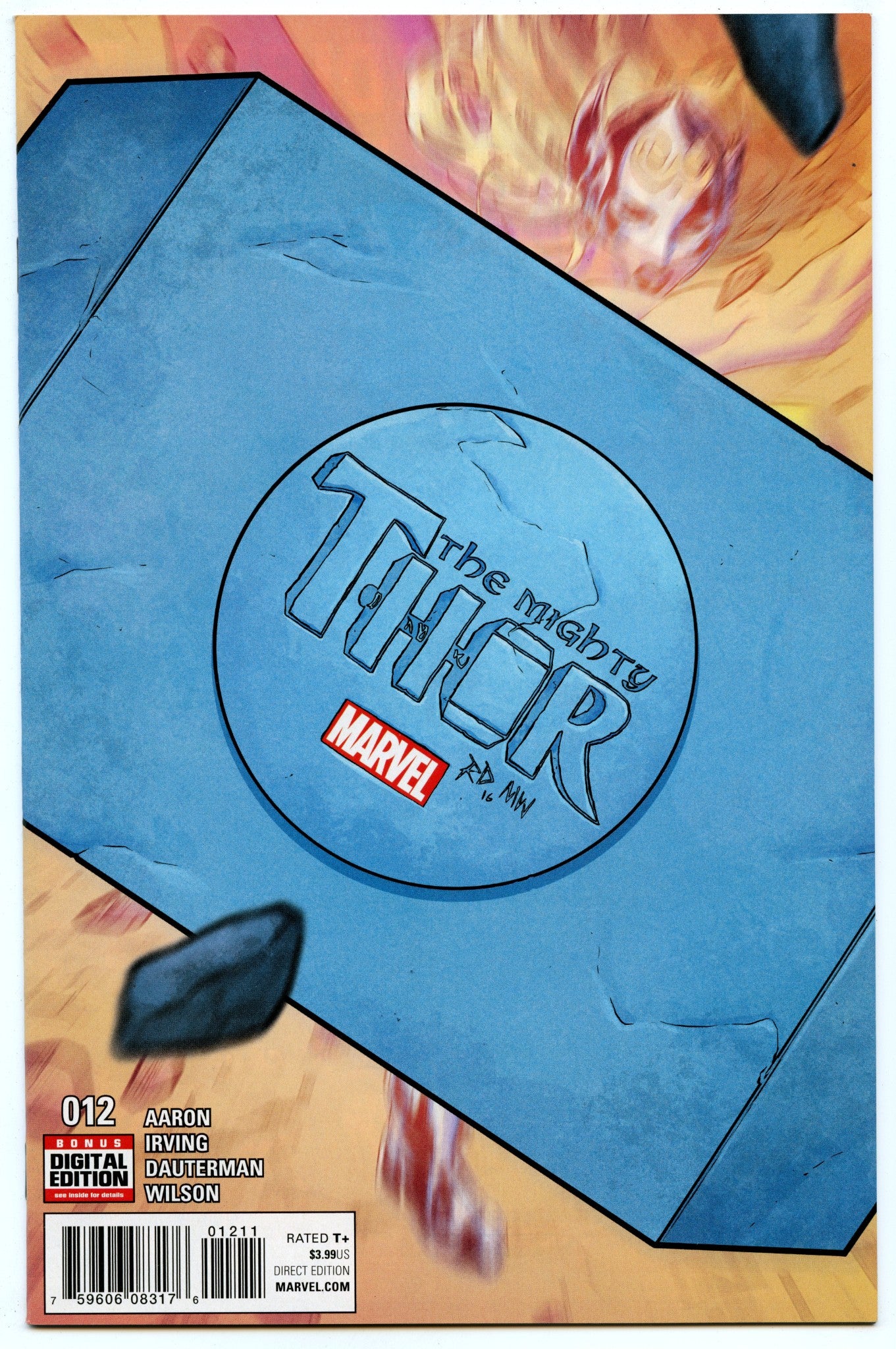 Mighty Thor 12 (Dec 2016) NM- (9.2) - origin of Mjolnir