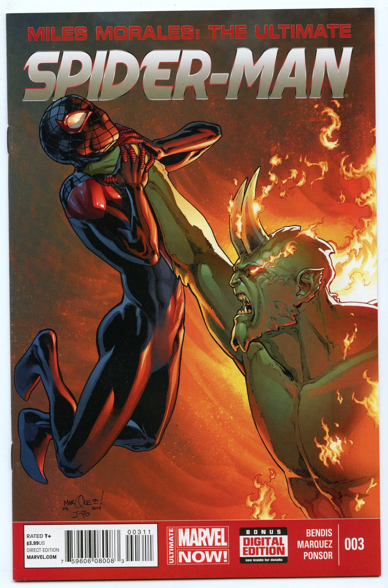 Miles Morales: The Ultimate Spider-man 3 (Sep 2014) NM- (9.2)