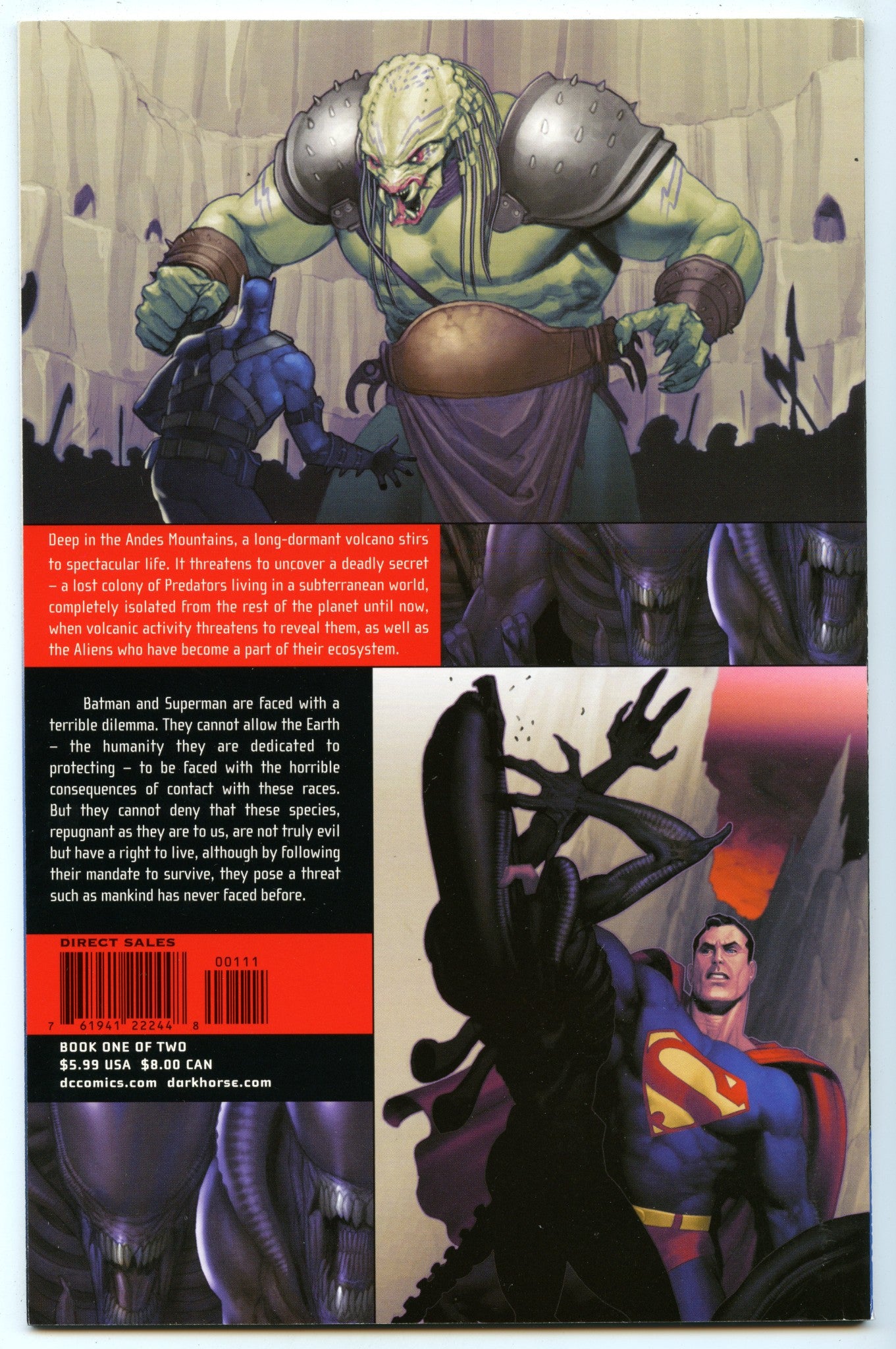 Superman & Batman vs Aliens & Predator 1 (2010) NM- (9.2)