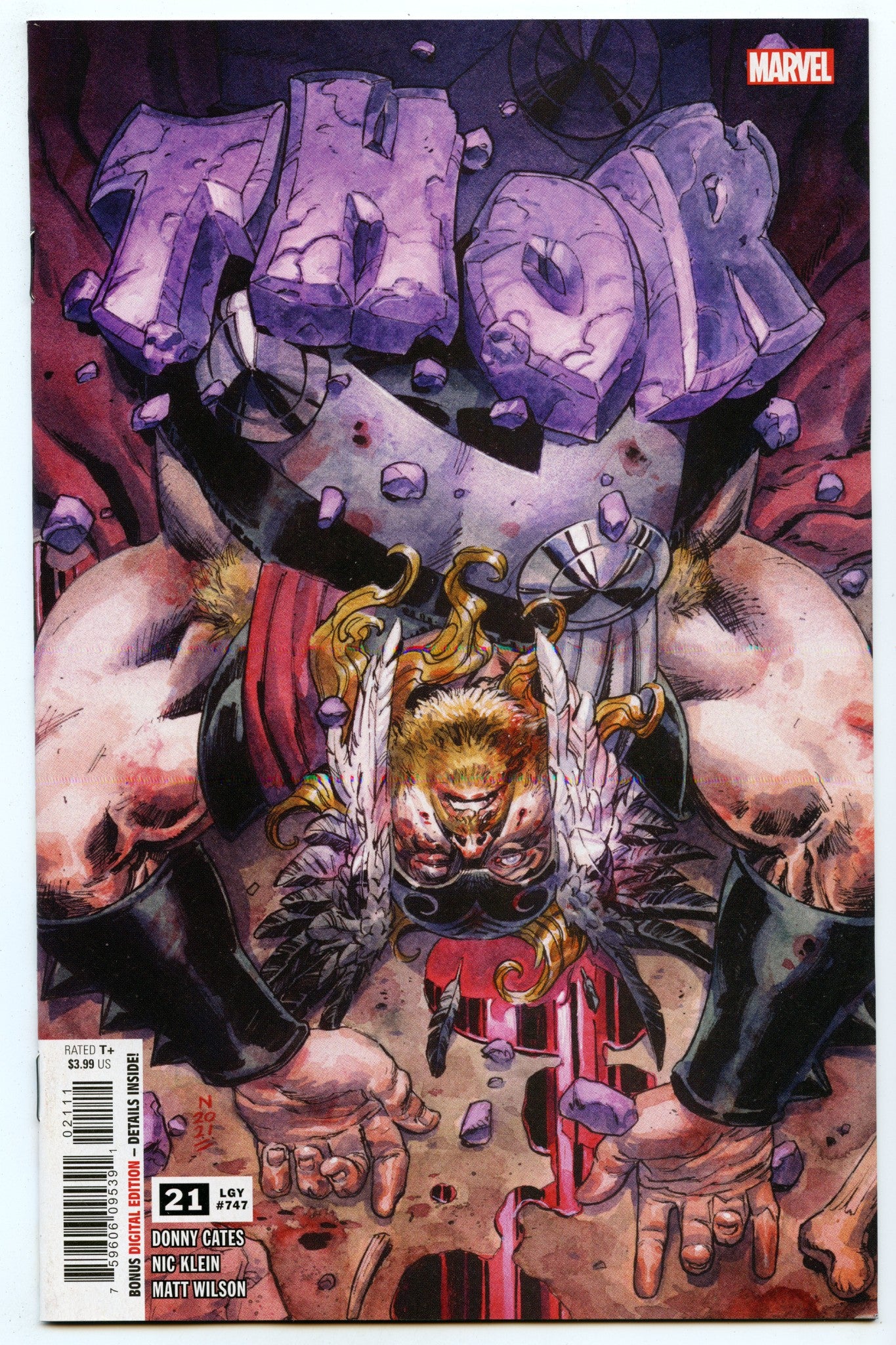 Thor 21 (Mar 2022) NM- (9.2) - 1st full appearance and origin God of Hammers