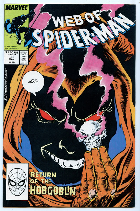 Web of Spider-Man 38 (May 1988) NM- (9.2)