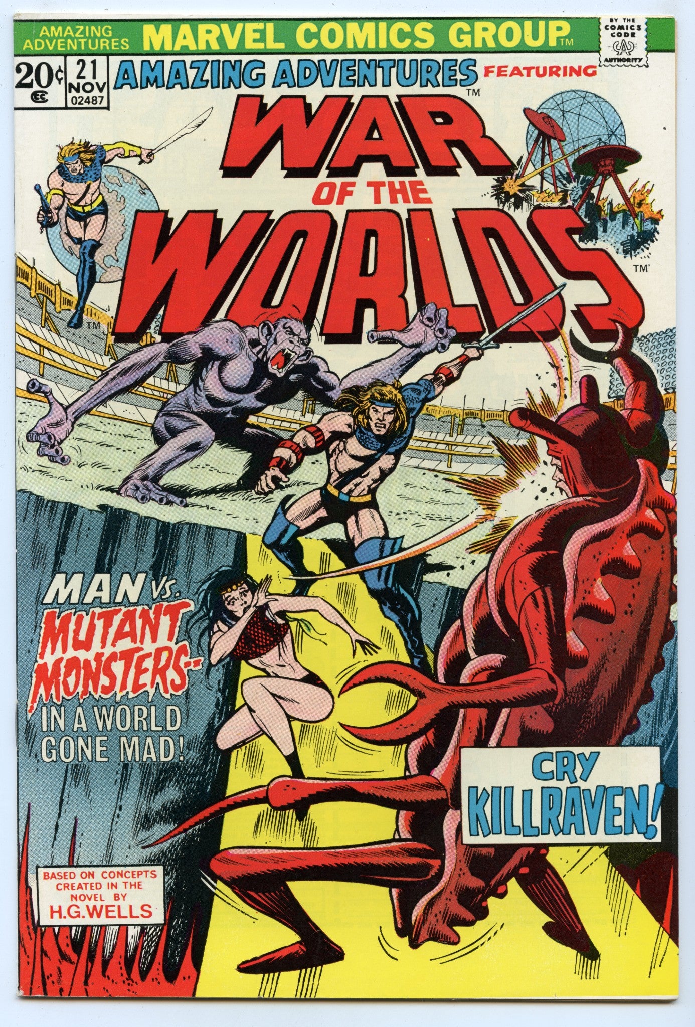 Amazing Adventures 21 (Nov 1973) VF- (7.5)