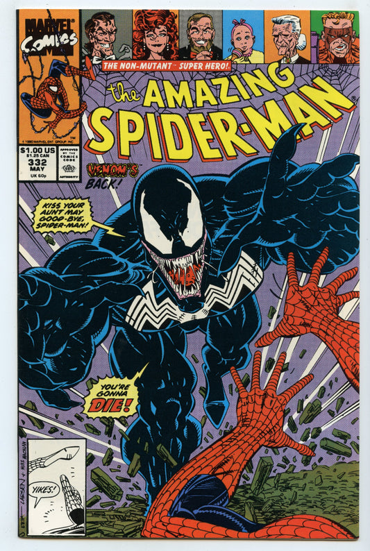 Amazing Spider-man 332 (May 1990) NM- (9.2)