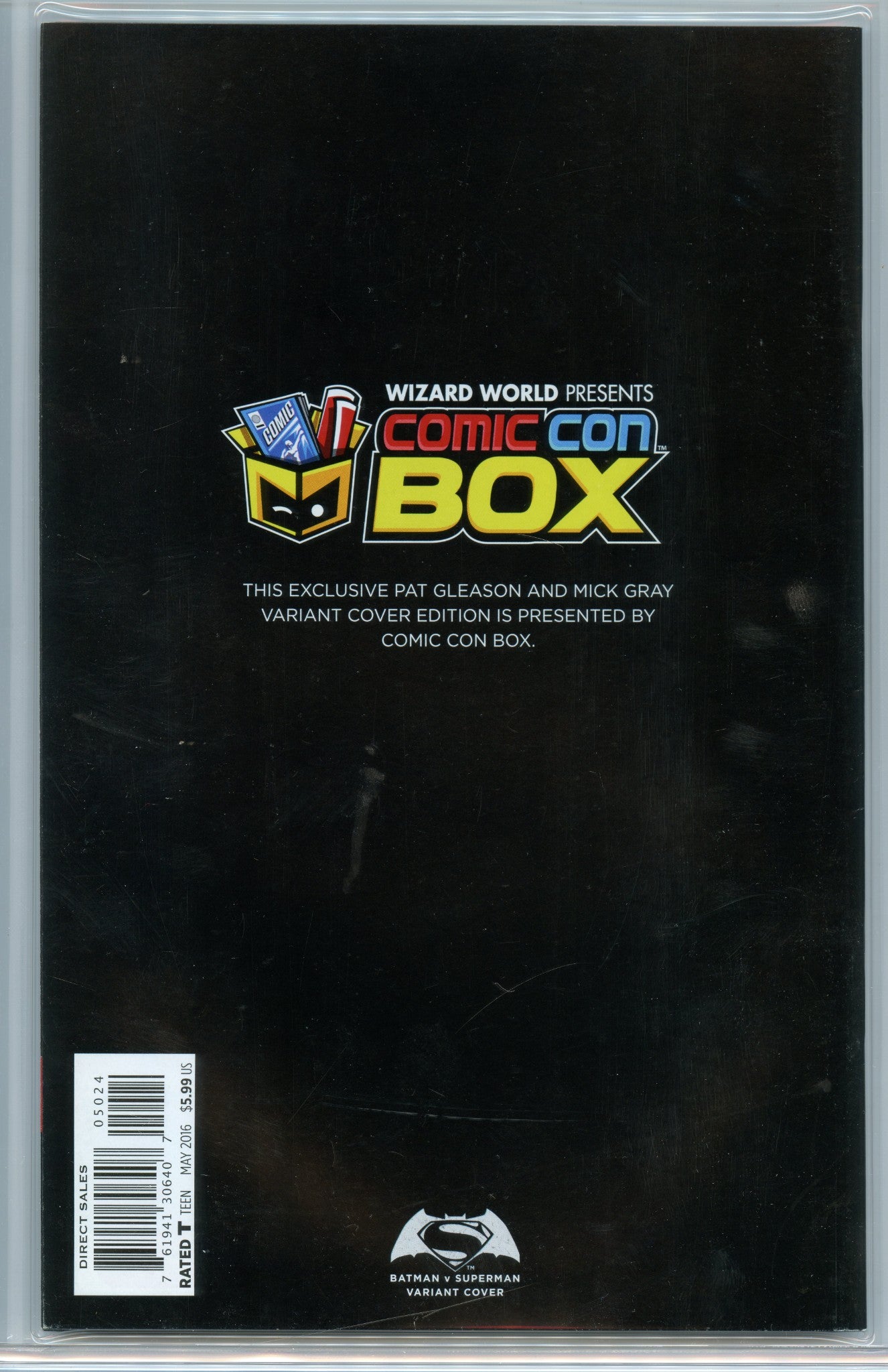 Batman V2 50 (May 2016) WW ComicCon B&W CBCS (9.2) - signed by Capullo & Snyder