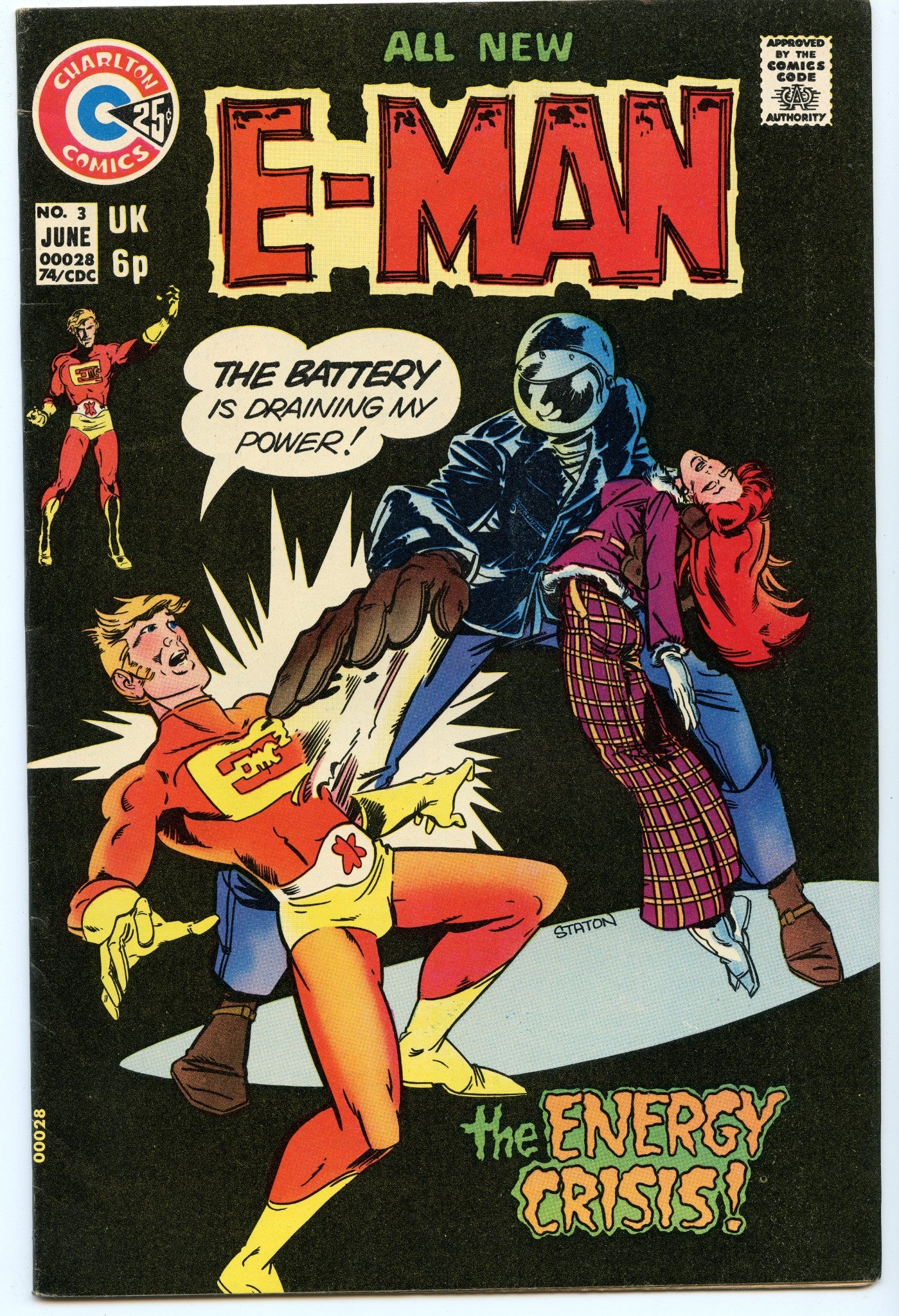 E-Man 3 (Jun 1974) VF+ (8.5)