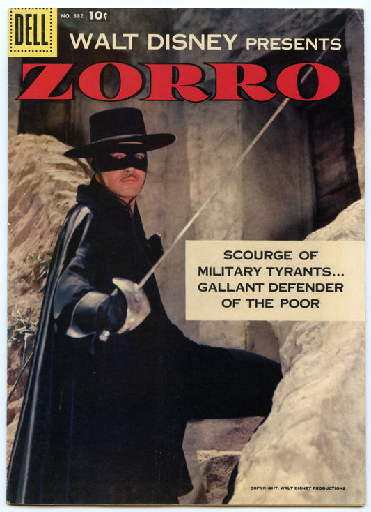 Four Color 882 (Feb 1958) VF+ (8.5) - Walt Disney Presents Zorro