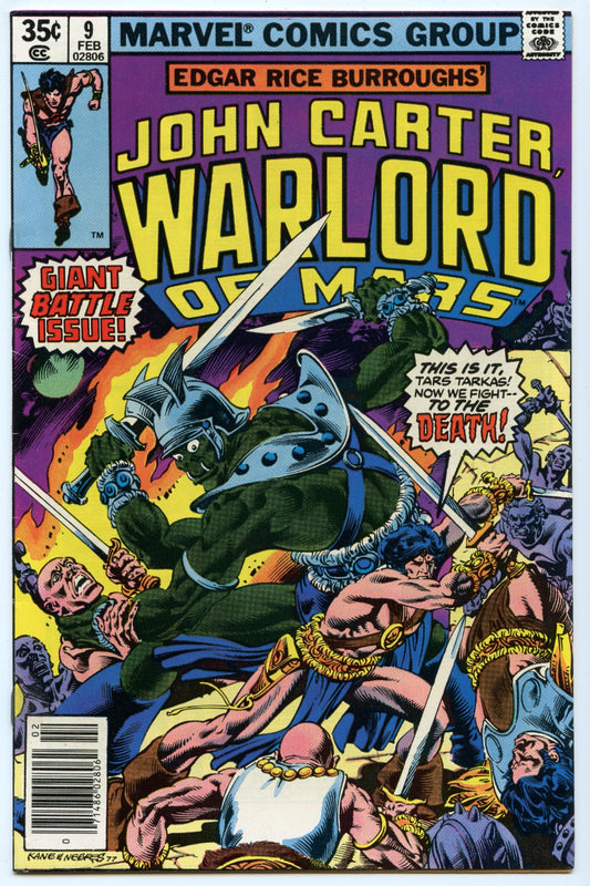 John Carter, Warlord of Mars 9 (Feb 1978) VF+ (8.5)