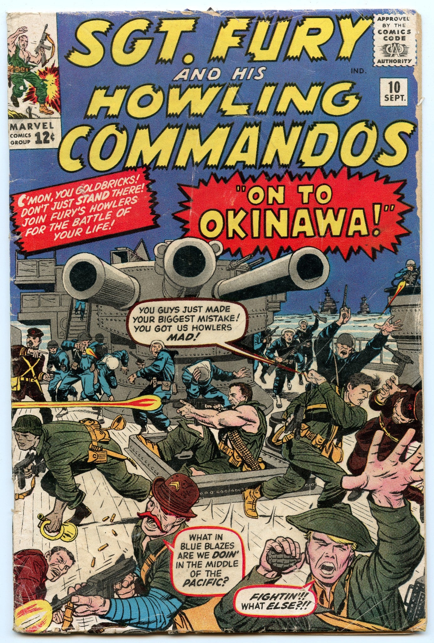 Sgt. Fury 10 (Sep 1964) GD+ (2.5)