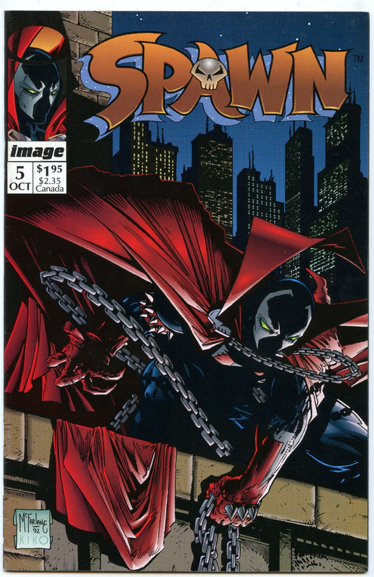 Spawn 5 (Oct 1992) NM- (9.2) - minor app. Cerebus the Aardvark