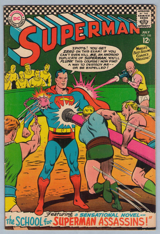 Superman 188 (Jul 1966) VG- (3.5)