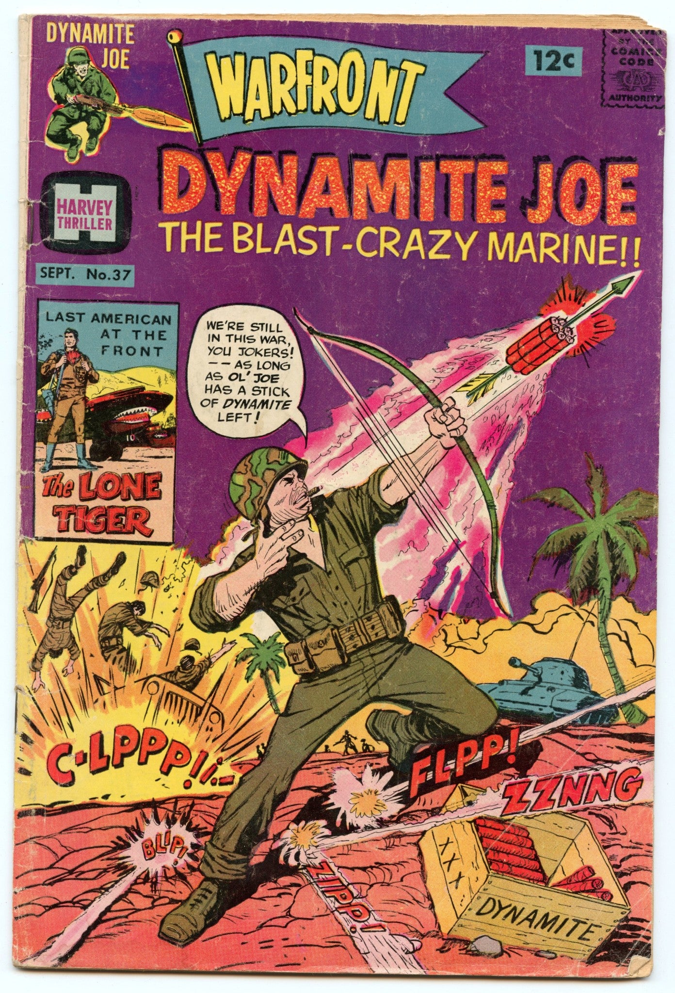 Warfront 37 (Sep 1966) VG- (3.5)