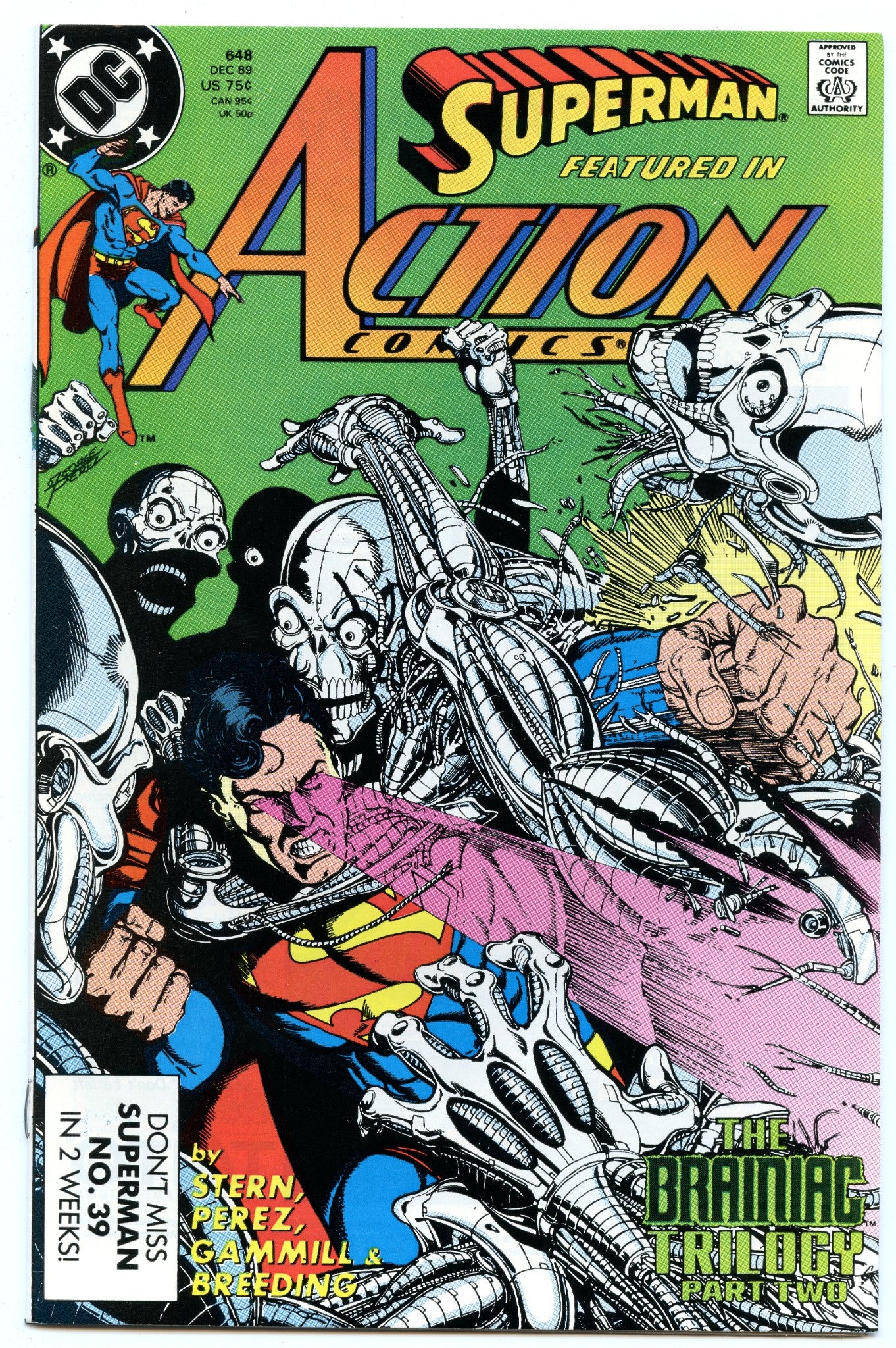 Action Comics 648 (Dec 1989) NM- (9.2)