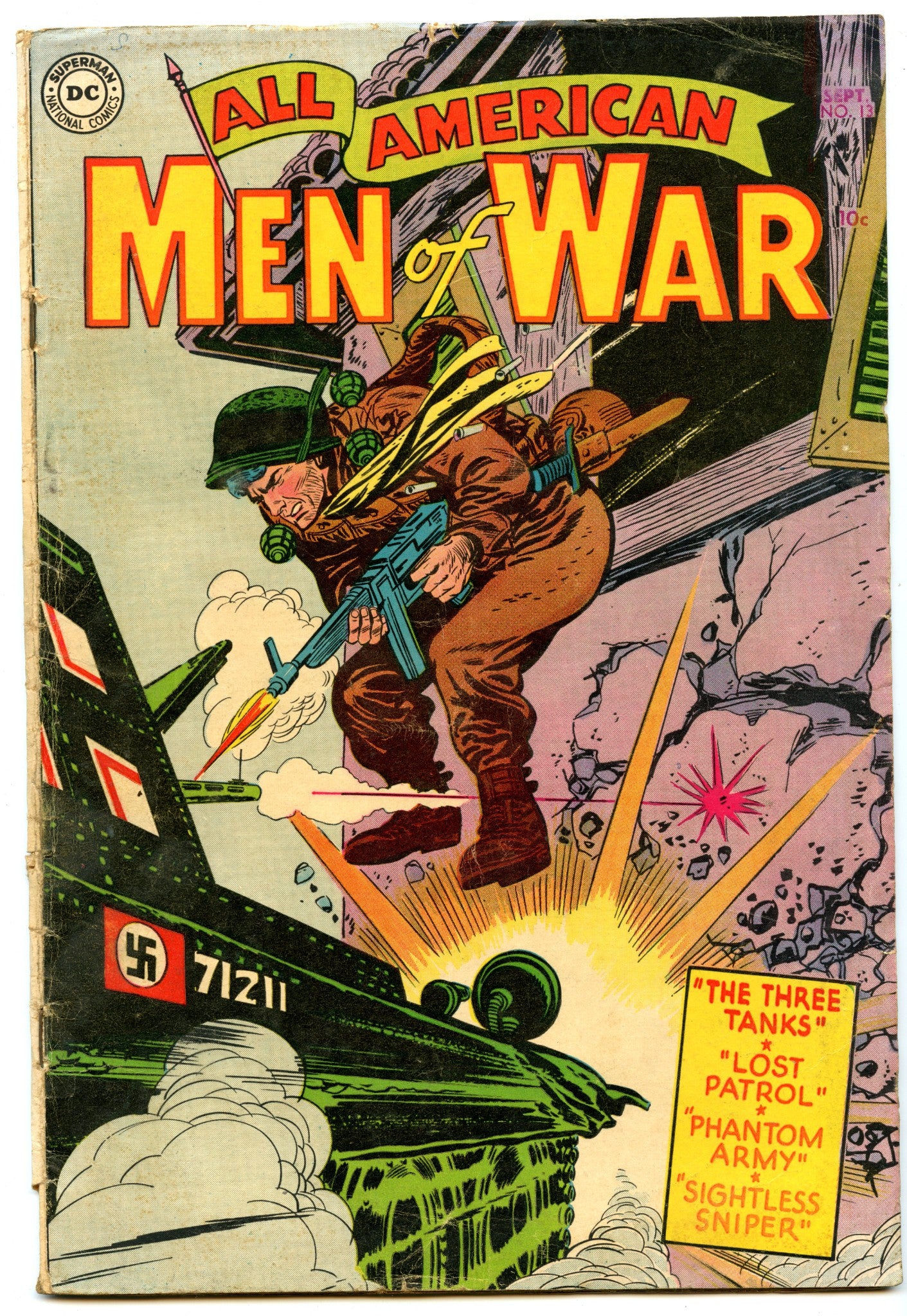 All-American Men of War 13 (Sep 1954) GD/VG (3.0)