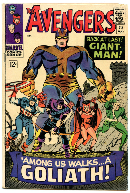 Avengers 28 (May 1966) GD/VG (3.0) - 1st appearance Collector