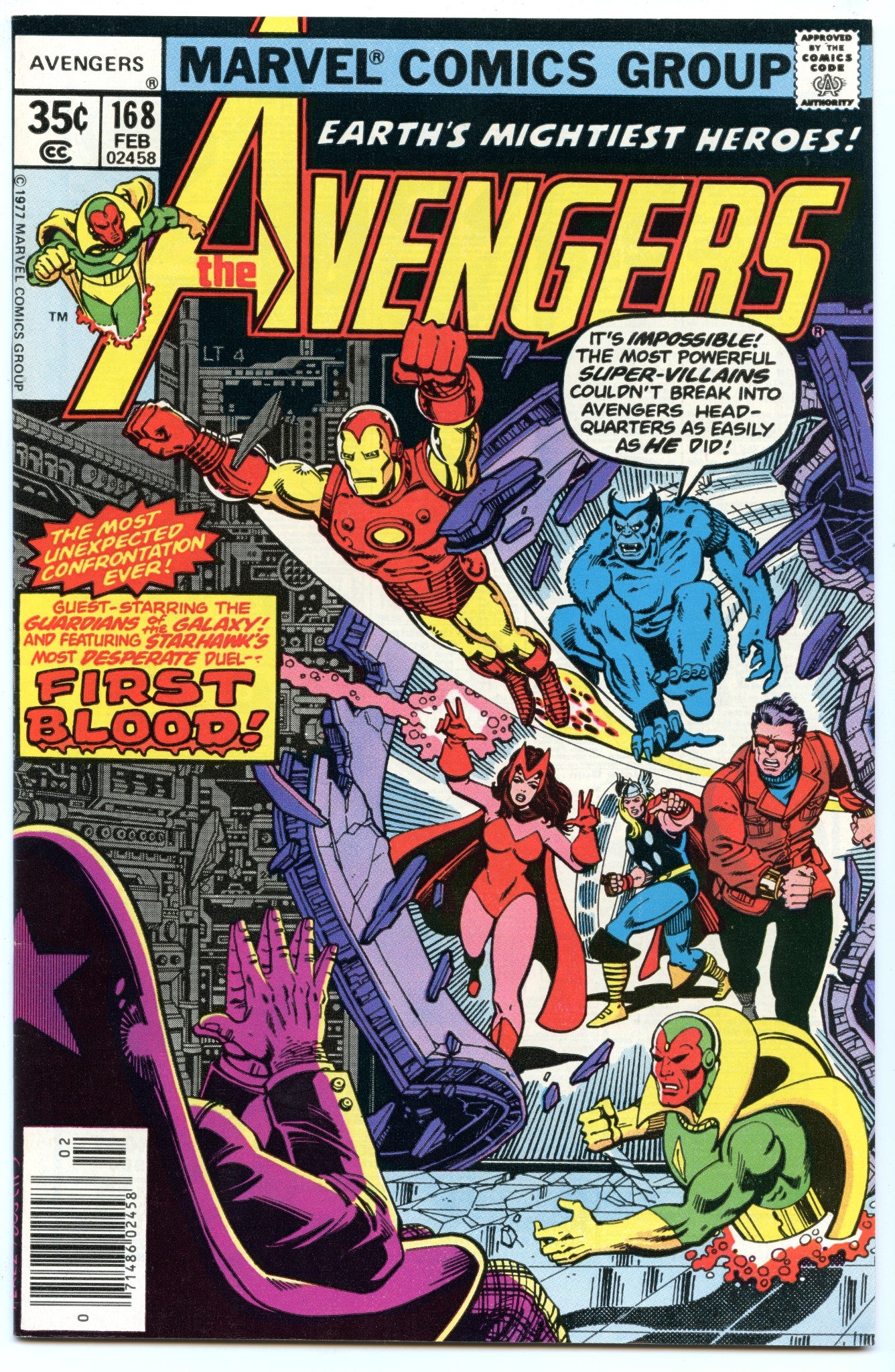 Avengers 168 (Feb 1978) VF/NM (9.0)