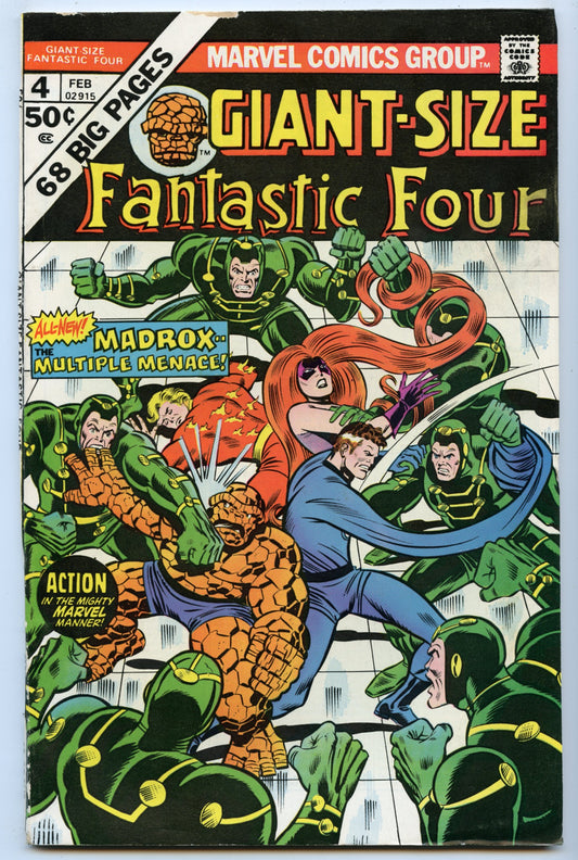 Giant-Size Fantastic Four 4 (Feb 1975) FI (6.0) - 1st Madrox the Multiple Man