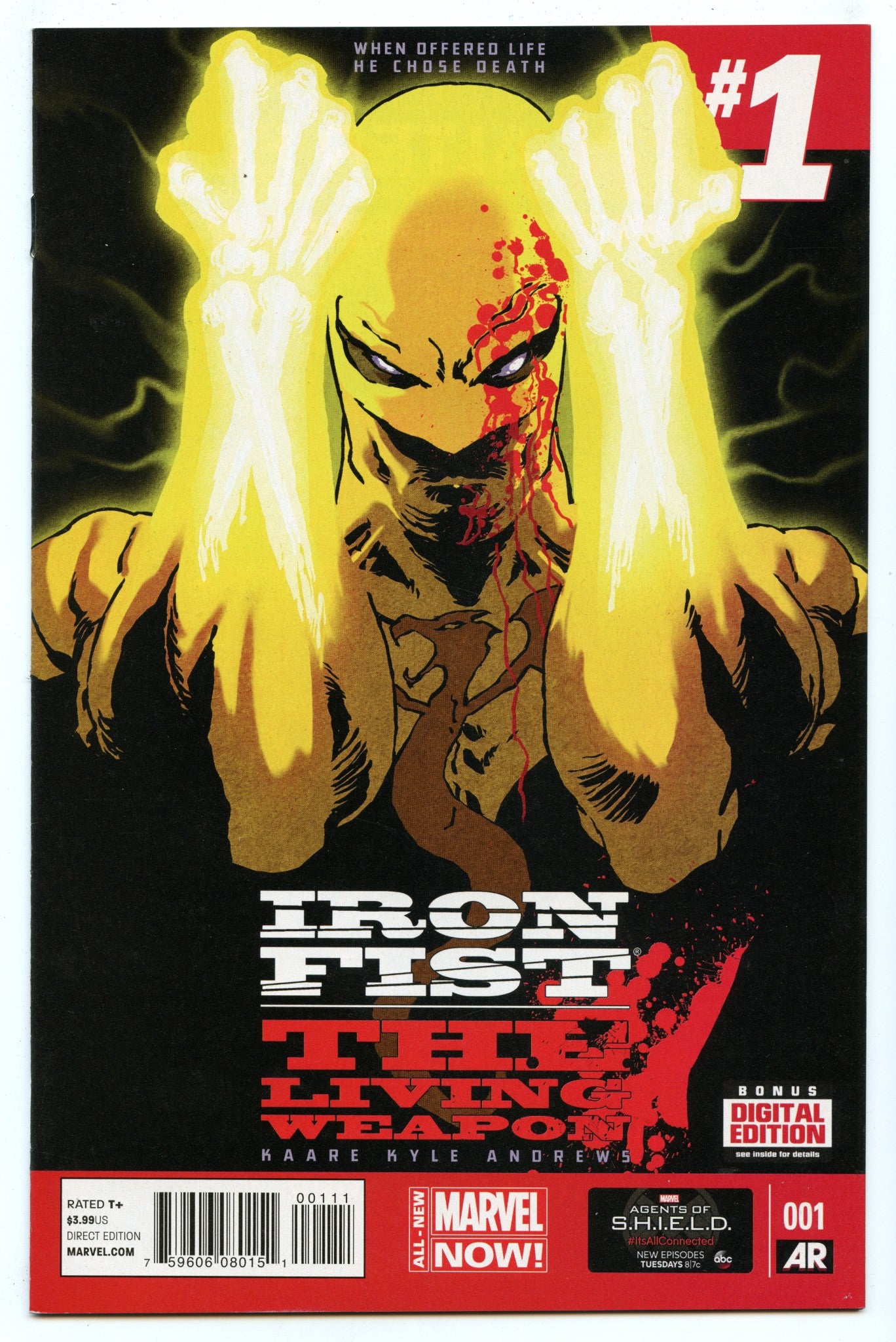 Iron Fist, The Living Weapon 1 (Jun 2014) NM- (9.2) - 1st appearance Pei