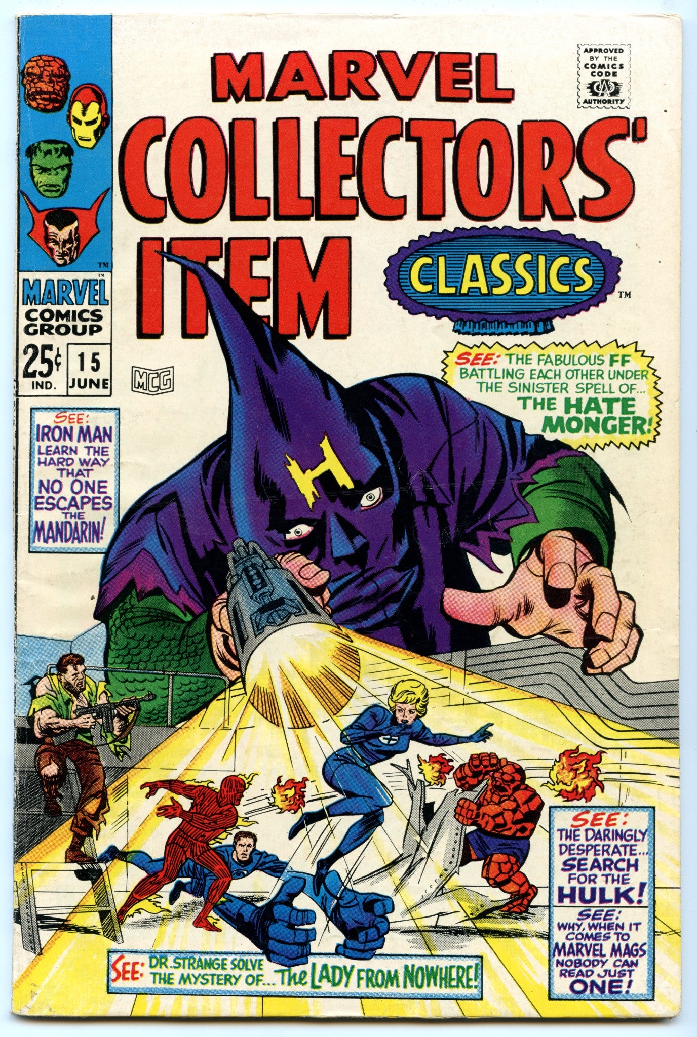 Marvel Collector's Item Classics 15 (Jun 1968) VG/FI (5.0)