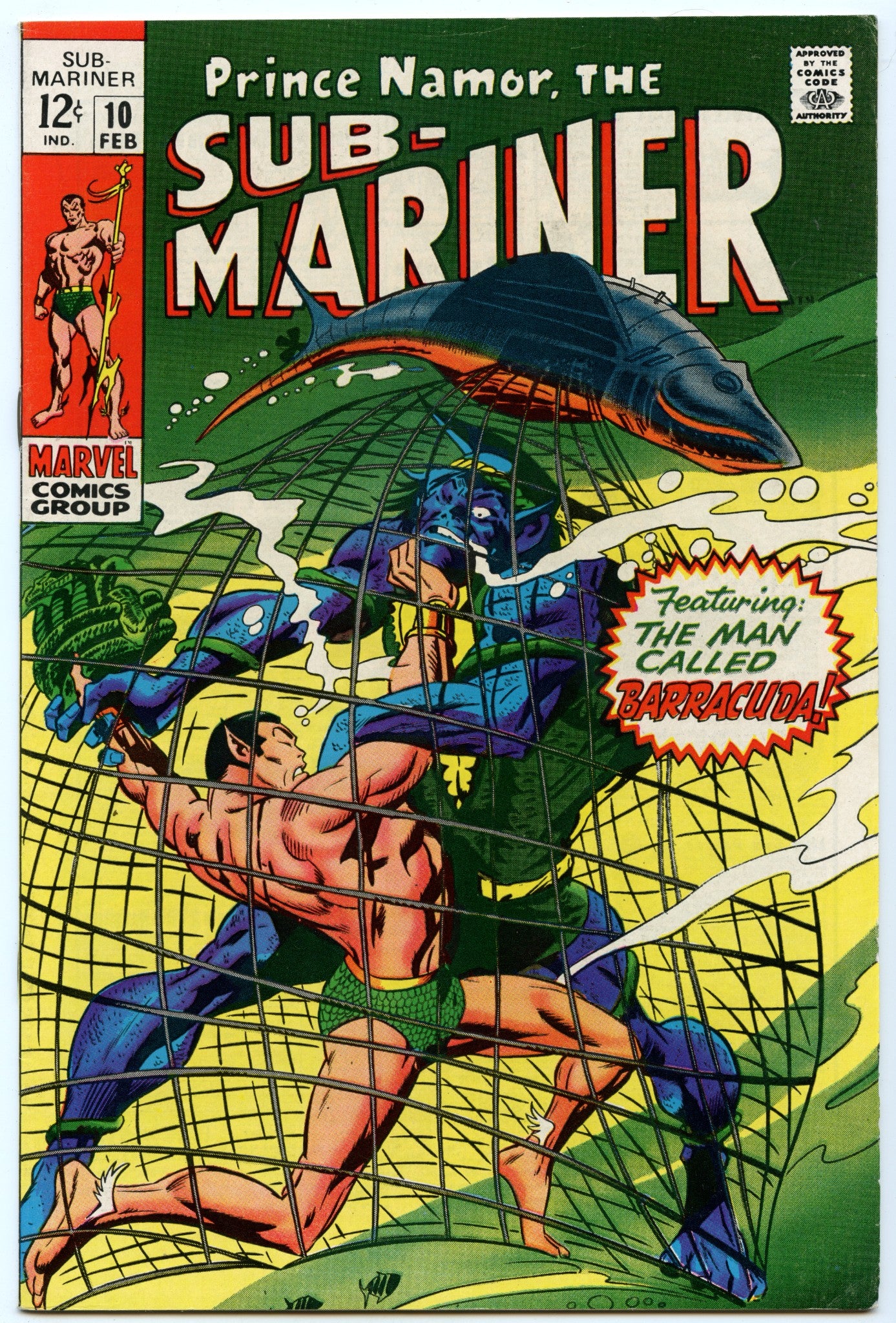 Sub-Mariner 10 (Feb 1969) FI+ (6.5)