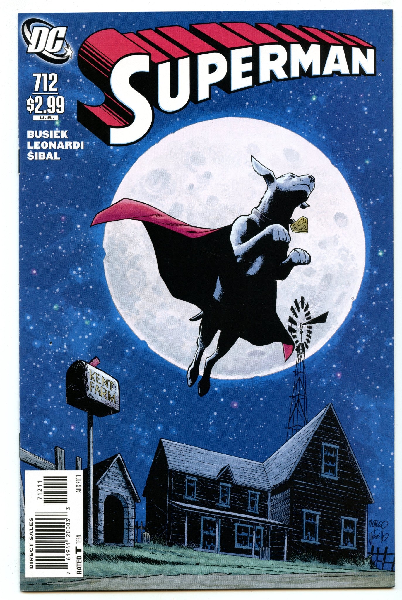 Superman 712 (Aug 2011) NM- (9.2) - Krypto story