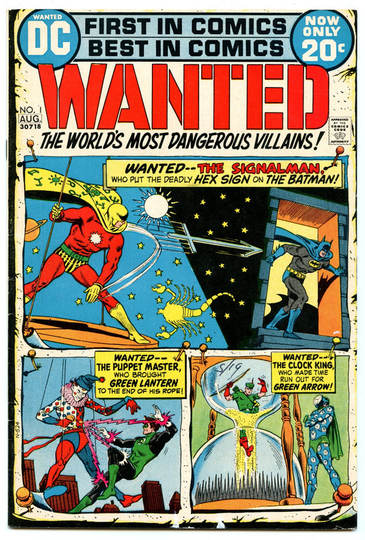 Wanted: The World's Most Dangerous Villains 1 (Aug 1972) (FI/VF (7.0)