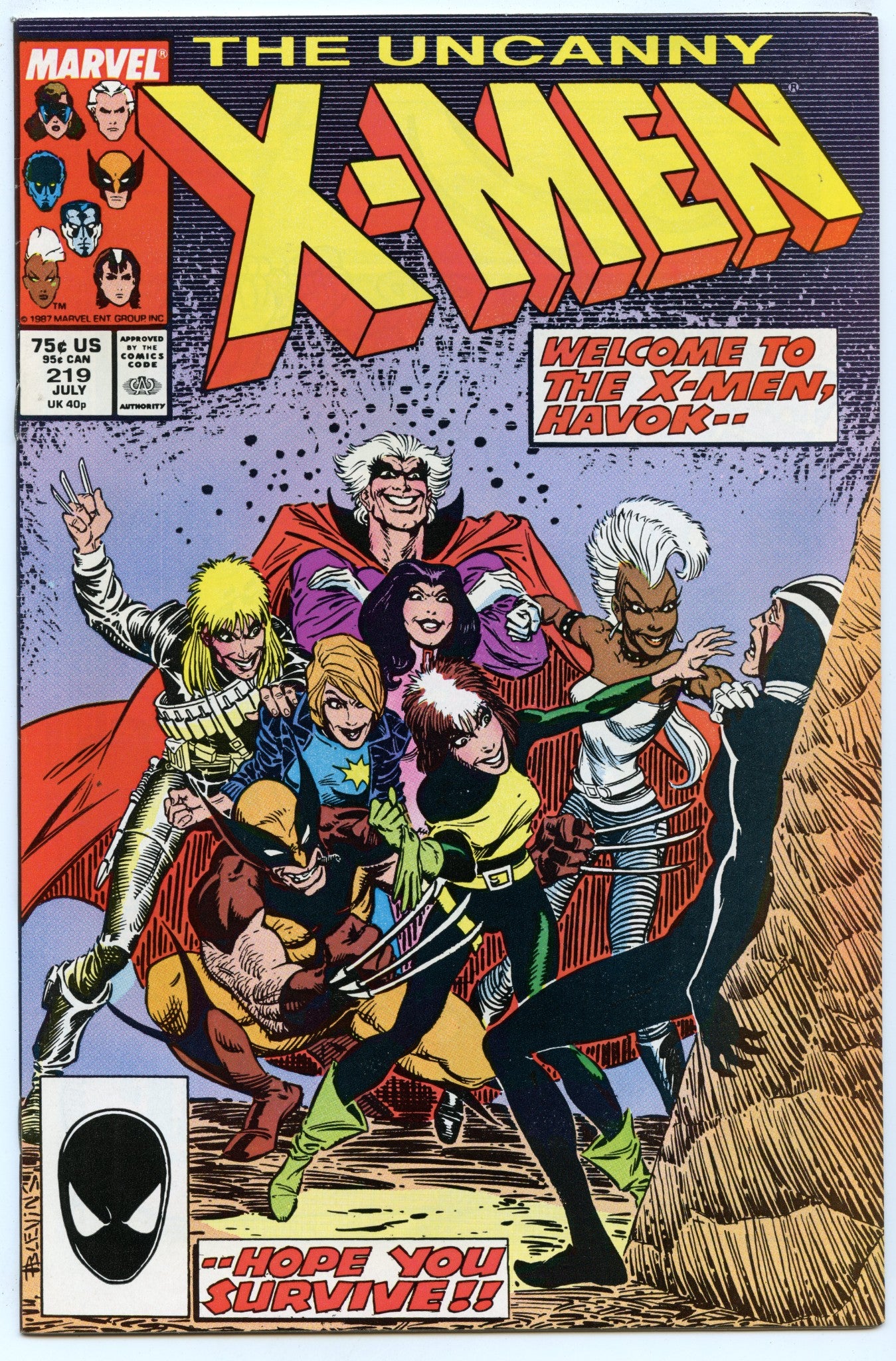 Uncanny X-Men 219 (Jul 1987) NM- (9.2)