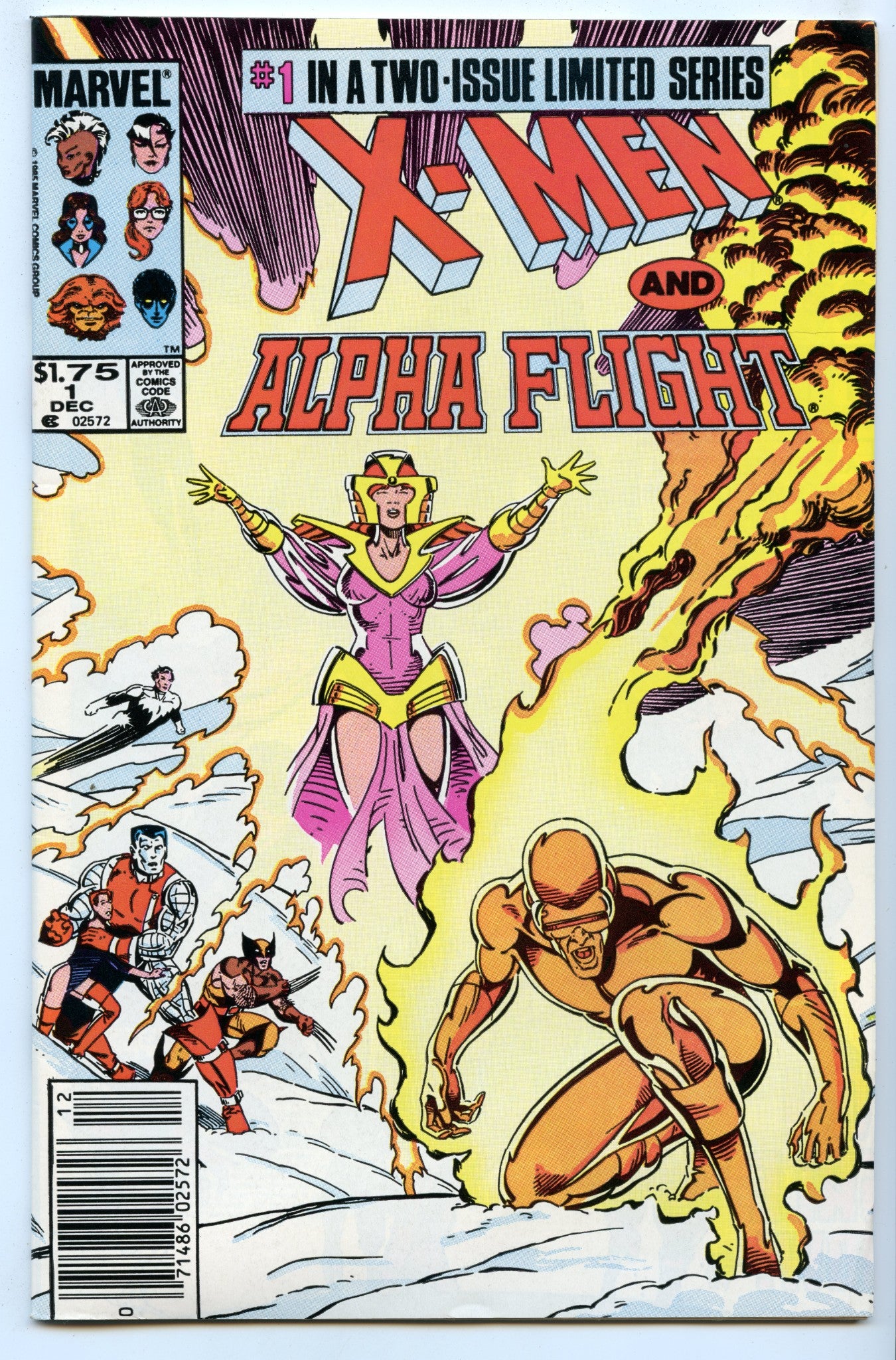 X-Men & Alpha Flight 1 (Dec 1985) VF/NM (9.0) - CDN Price variant