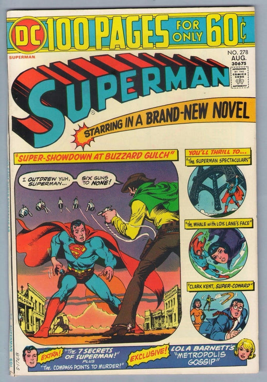 Superman 278 (Aug 1974) VF (8.0)