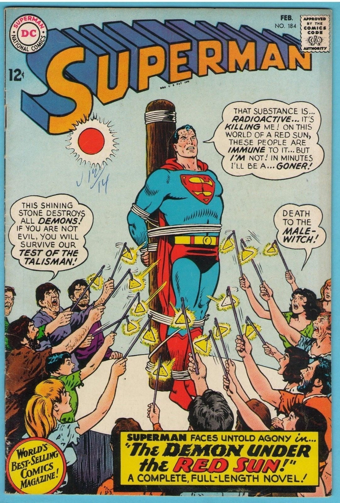 Superman 184 Feb 1965 FI- (5.5)