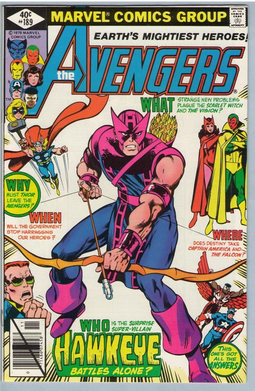 Avengers 189 (Nov 1979) NM- (9.2)