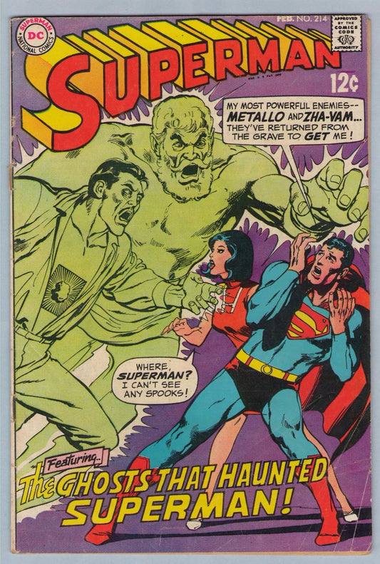 Superman 214 (Feb 1969) FI- (5.5)