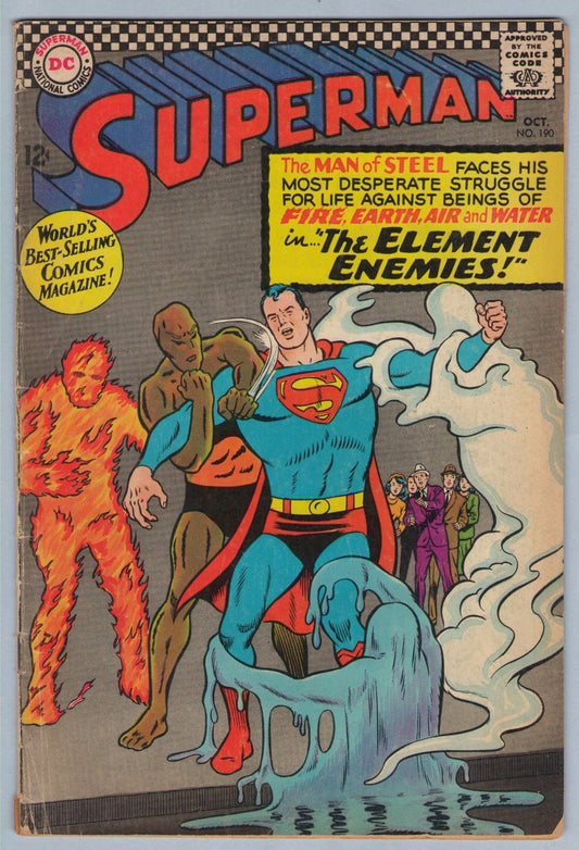 Superman 190 (Oct 1966) VG+ (4.5)