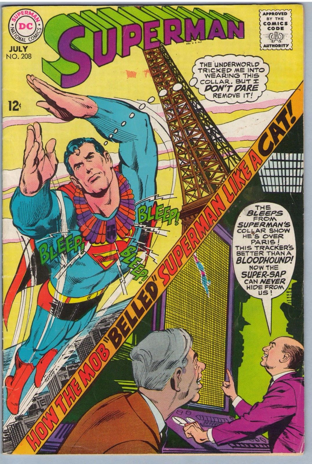 Superman 208 (Jul 1968) VG (4.0)