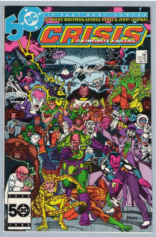 Crisis on Infinite Earths 9 (Dec 1985) NM- (9.2)