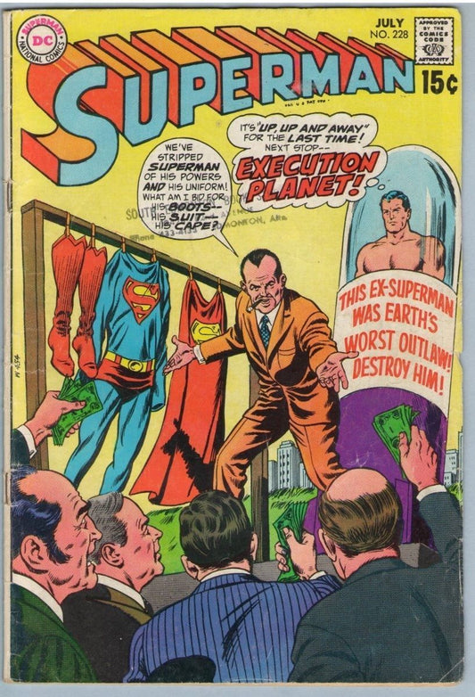 Superman 228 (Jul 1970) VG- (3.5)