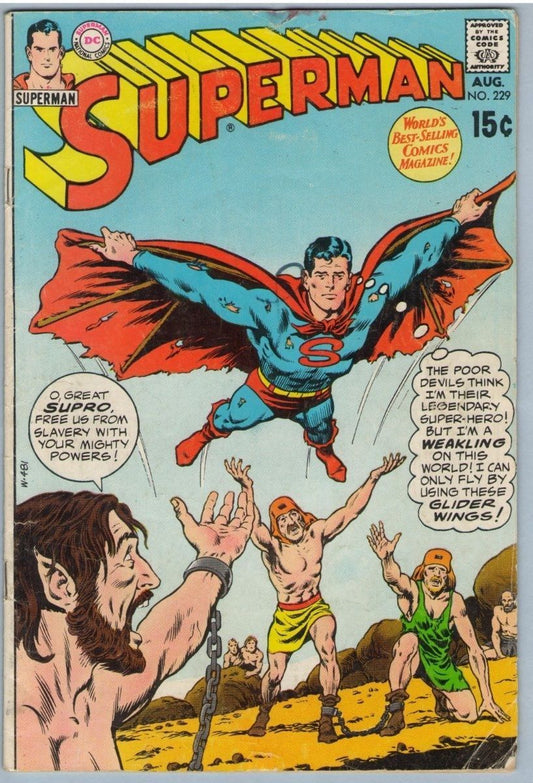 Superman 229 (Aug 1970) VG- (3.5)