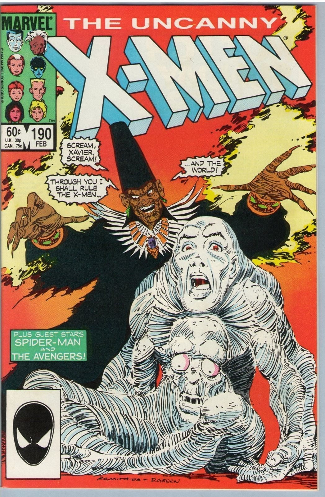 Uncanny X-Men 190 (Feb 1985) NM- (9.2)