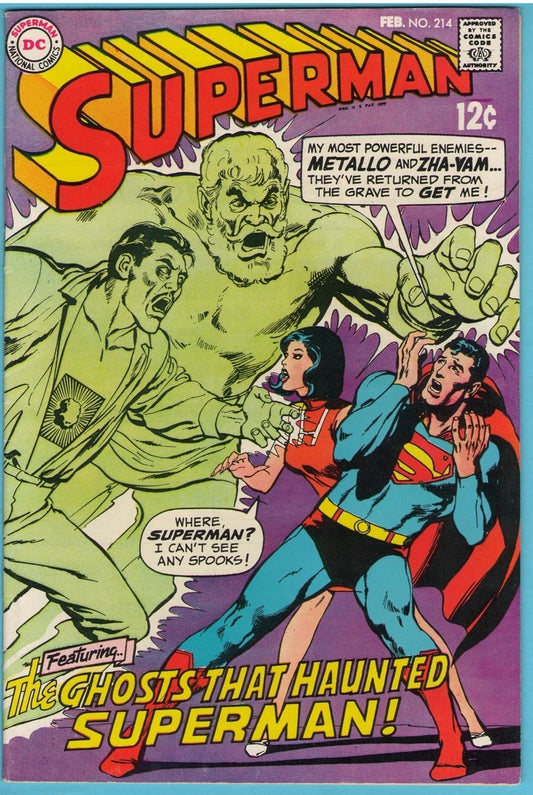 Superman 214 (Feb 1969) FI+ (6.5)