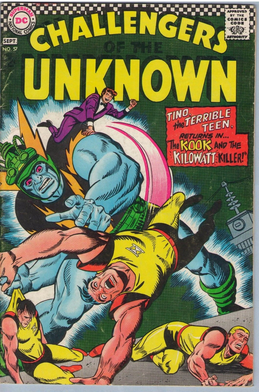 Challengers of the Unknown 57 (Sep 1967) VG+ (4.5)