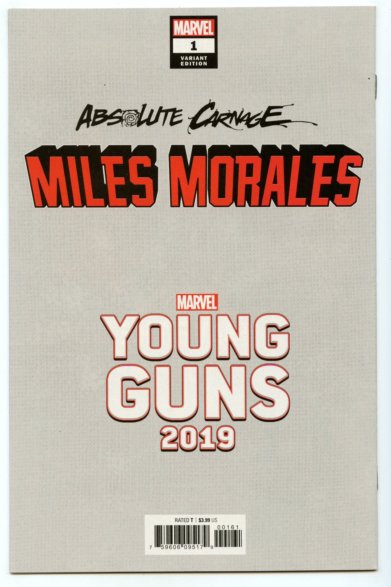 Absolute Carnage: Miles Morales 1 (Oct 2019) NM- (9.2) - Garron variant