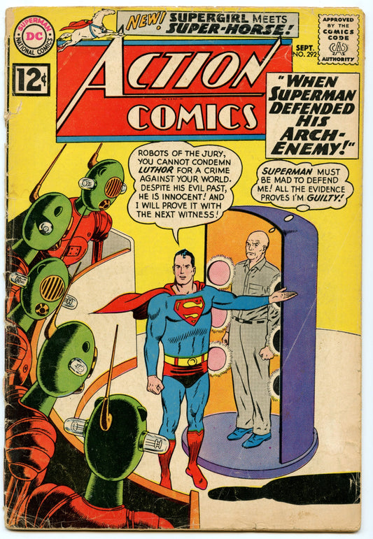 Action Comics 292 (Sep 1962) GD+ (2.5)