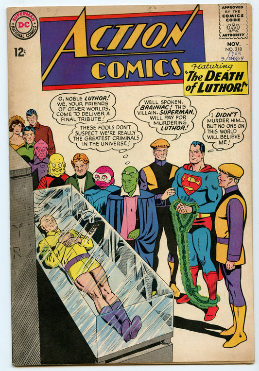 Action Comics 318 (Nov 1964) VG+ (4.5)