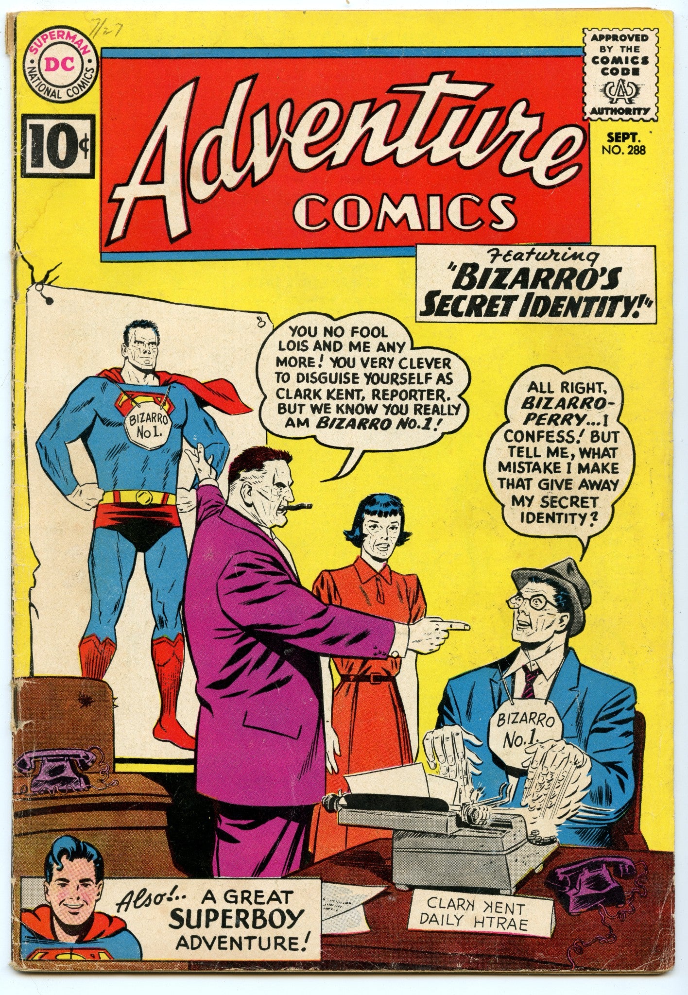 Adventure Comics 288 (Sep 1961) VG- (3.5)