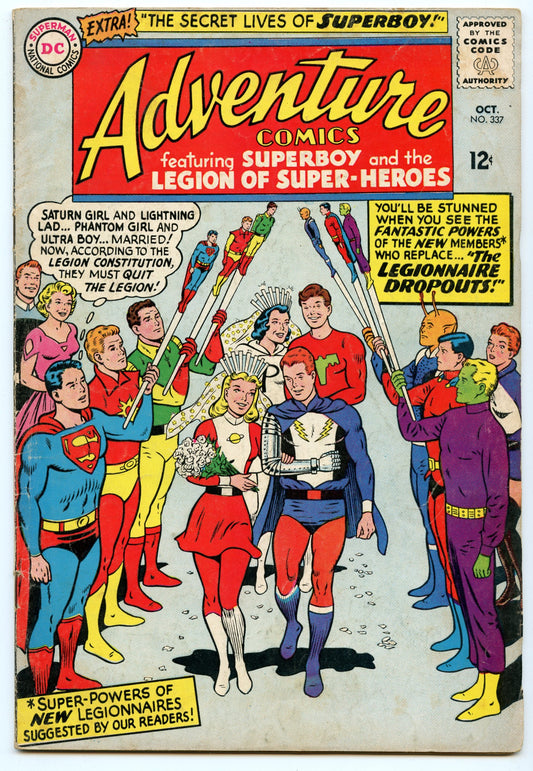 Adventure Comics 337 (Oct 1965) VG (4.0)
