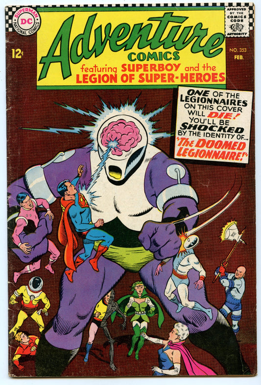 Adventure Comics 353 (Feb 1967) VG+ (4.5)